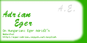 adrian eger business card